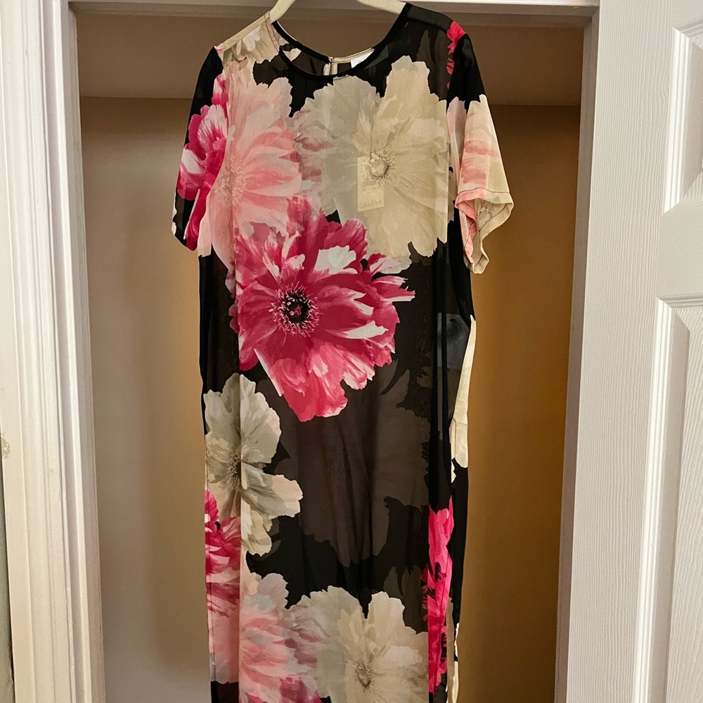 BEAUTIFUL Sheer cover up, tunic by Calvin Klein Size M -BRAND NEW